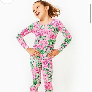 Lilly Pulitzer Vibrant Pink and Green Pajama Set